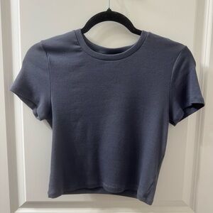 Aritzia HomeStretch Rib Crew Waist T-Shirt